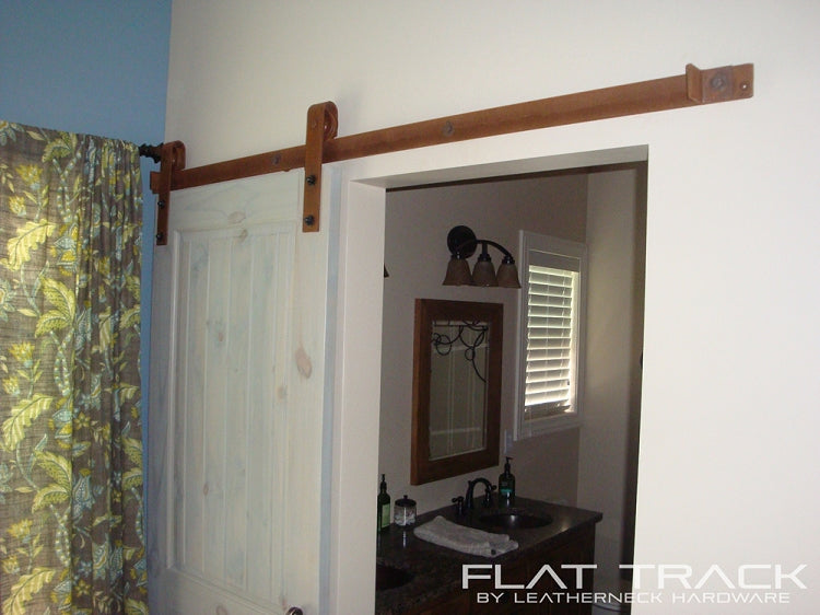 Rust Barn Door Flat Track