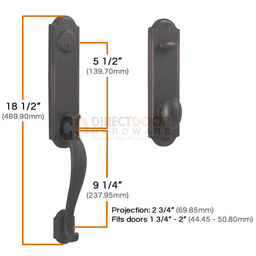 Weslock Stonebriar Handleset
