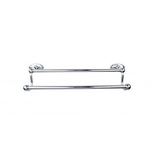 Top Knobs ED7PCC Edwardian 18 inch Double Towel Bar - Polished Chrome