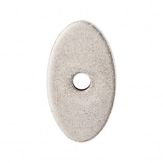 Top Knobs Sanctuary I Oval Backplate Small 1 1/4 Inch - Pewter Antique