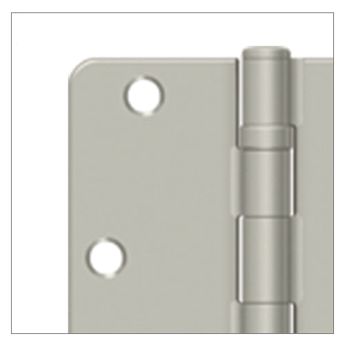 3.5 Inch Ball Bearing Hinges with 1/4 Inch Round Corner