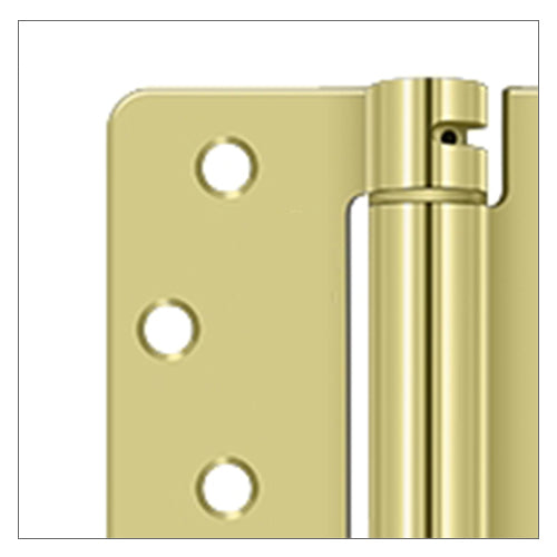 4 Inch Spring Hinges with 1/4 Inch Round Corner