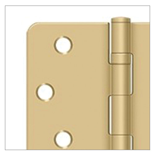 4 Inch Ball Bearing Hinges with 1/4 Inch Round Corner