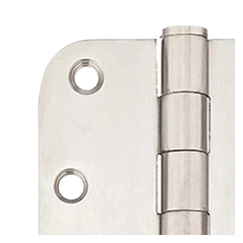 4 Inch Commercial Hinges - 5/8 Inch Round Corner