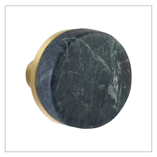 Conical Green Marble Knob