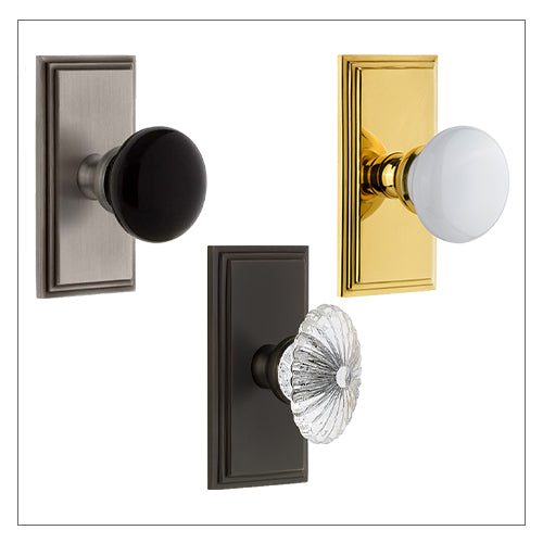 Grandeur Knobs with Carre Plate