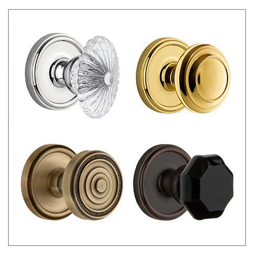 Grandeur Knobs with Georgetown Rosette
