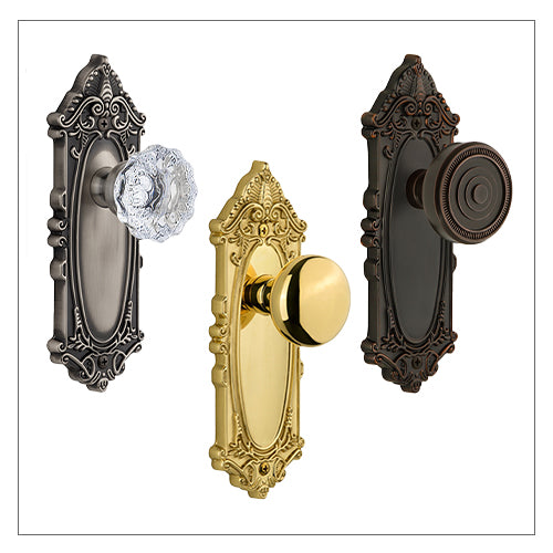 Grandeur Knobs with Grande Victorian Plate