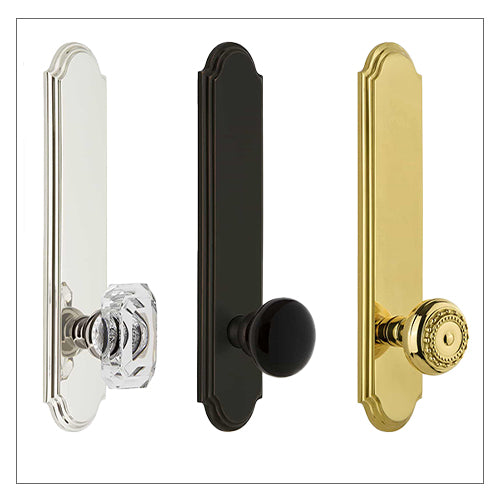 Grandeur Knobs with Arc Tall Plate