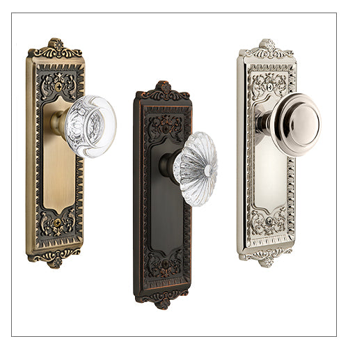 Grandeur Knobs with Windsor Plate