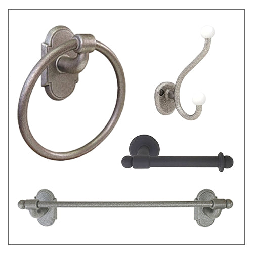 Emtek Wrought Steel Bathroom Hardware