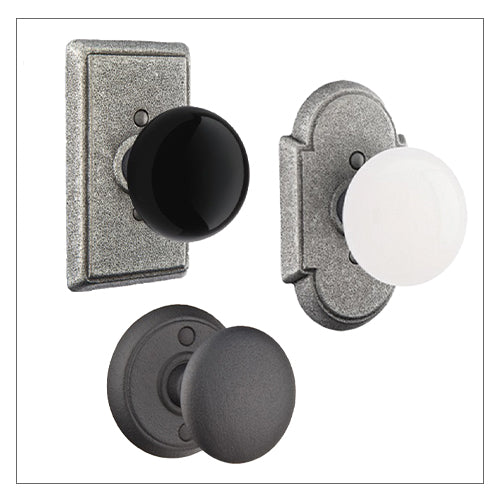 Emtek Wrought Steel Door Knobs