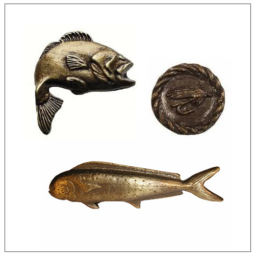 Fish Cabinet Knobs and Pulls