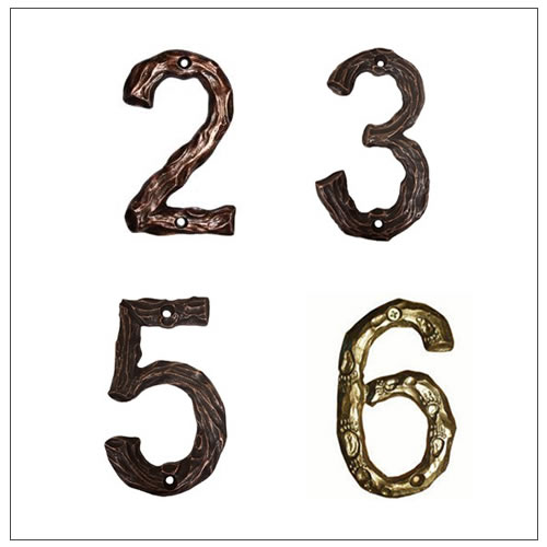 Solid Cast House Numbers