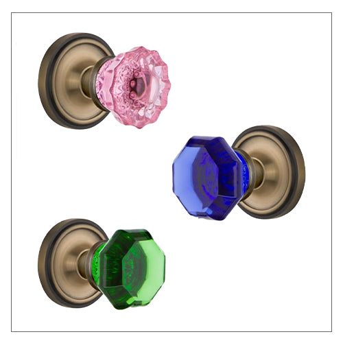 Colored Crystal Knobs