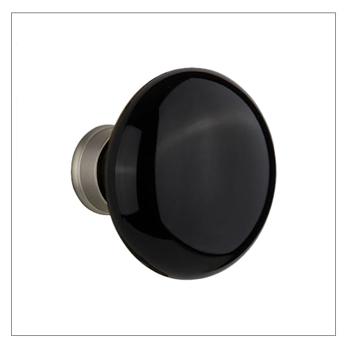 Black Porcelain Knob