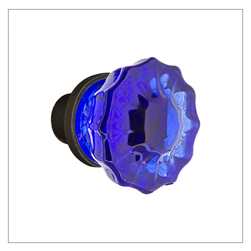 Cobalt Crystal Knob