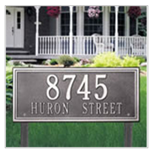 Double Line Border Address Plaques