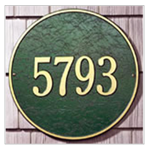 Round Address Plaques