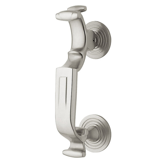 Baldwin "S" Door Knocker 0113 Lifetime Satin Nickel