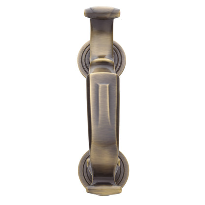 Baldwin "S" Door Knocker Satin Brass & Black