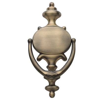 Baldwin Imperial Door Knocker In Satin Brass & Black