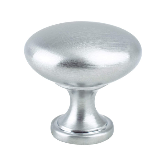 Berenson Advantage Knobs Satin Chrome Round Knob