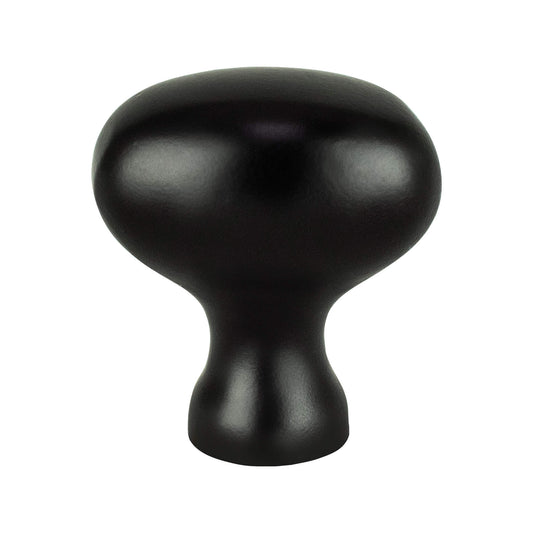 Berenson Transitional Advantage Three Matte Black Oval Knob