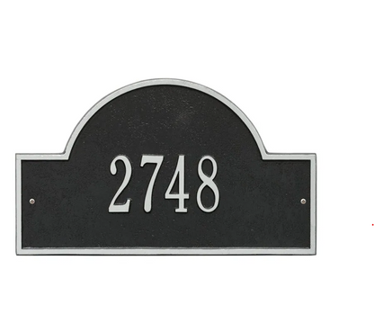 Whitehall Arch Marker Estate Wall - Two Line