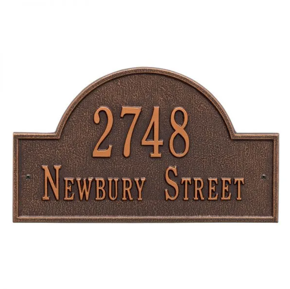Whitehall Arch Marker Standard Wall - Two Line