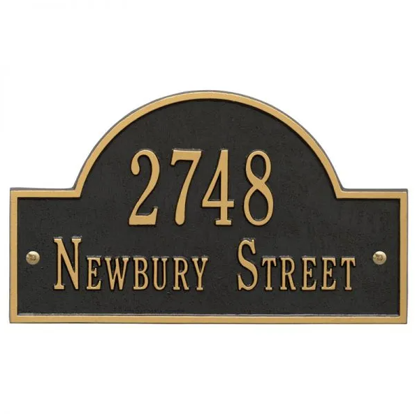 Whitehall Arch Marker Standard Wall - Two Line