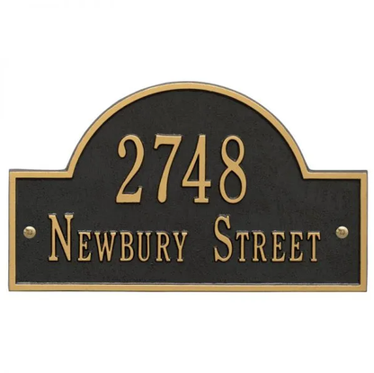 Whitehall Arch Marker Standard Wall - Two Line