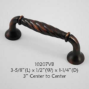 Cabinet Pull -  Shown in Venetian Bronze