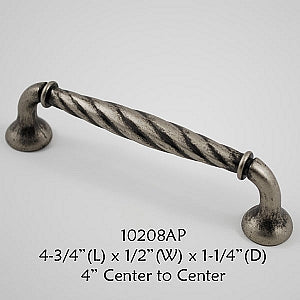 Cabinet Pull -  Shown in Aged Pewter