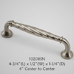 Cabinet Pull -  Shown in Satin Nickel