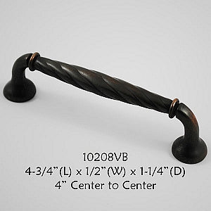 Cabinet Pull -  Shown in Venetian Bronze