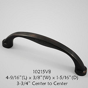 Cabinet Pull -  Shown in Venetian Bronze