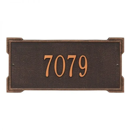 Whitehall 1021 Arch Marker Estate Lawn Address Plaque in Oil Rubbed Bronze