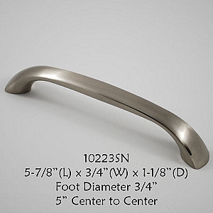 Cabinet Pull -  Shown in Satin Nickel