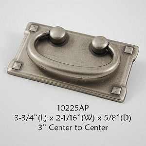 Cabinet Pull -  Shown in Aged Pewter