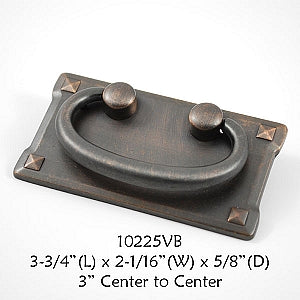 Cabinet Pull -  Shown in Venetian Bronze