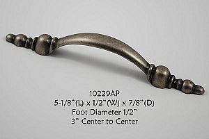 Cabinet Pull -  Shown in Aged Pewter