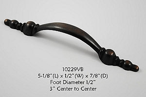 Cabinet Pull -  Shown in Venetian Bronze