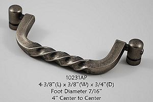 Cabinet Pull -  Shown in Aged Pewter