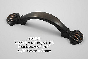 Cabinet Pull -  Shown in Venetian Bronze