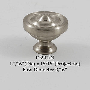 Cabinet Knob -  Shown in Satin Nickel