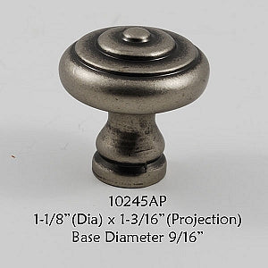 Cabinet Knob -  Shown in Aged Pewter