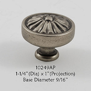 Cabinet Knob -  Shown in Aged Pewter