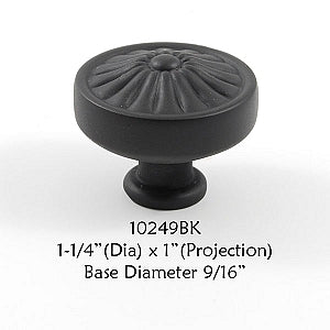 Cabinet Knob -  Shown in Black