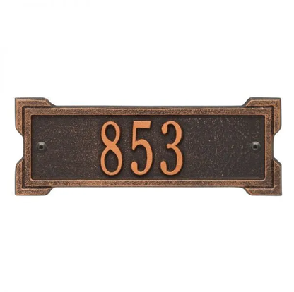 Whitehall 1025 Arch Marker Estate Lawn Address Plaque in Oil Rubbed Bronze